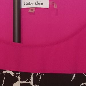 Calvin Klein Fuchsia and Black Patterned